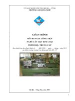 Giáo trình Gia công tiện  Nghề: Cắt gọt kim loại (Trung cấp)  CĐ Kỹ Thuật Công Nghệ Bà Rịa Vũng Tàu