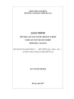 Giáo trình Kế toán hành chính sự nghiệp  Nghề: Kế toán doanh nghiệp (Cao đẳng)  CĐ Nghề Đà Lạt