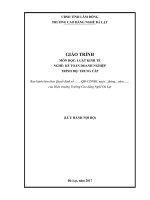 Giáo trình Luật kinh tế  Nghề: Kế toán doanh nghiệp (Trung cấp)  CĐ Nghề Đà Lạt