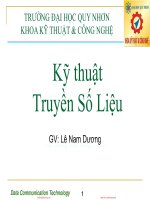 Bài giảng Kỹ thuật truyền số liệu  Chương 1: Tổng quan về truyền số liệu