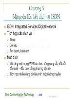 Bài giảng Kỹ thuật truyền số liệu  Chương 5: Mạng đa liên kết dịch vụ ISDN