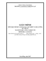 Giáo trình Dung sai, lắp ghép và đo lường kỹ thuật  Nghề: Công nghệ ôtô (Cao đẳng)  CĐ Nghề Đà Lạt