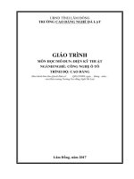 Giáo trình Điện kỹ thuật  Nghề: Công nghệ ôtô (Cao đẳng)  CĐ Nghề Đà Lạt
