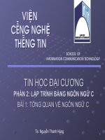 Bài giảng Tin học đại cương – Phần 2: Lập trình bằng ngôn ngữ C
