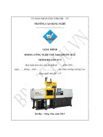 Giáo trình Công nghệ chế tạo khuôn  Nghề: Chế tạo khuôn mẫu  CĐ Kỹ Thuật Công Nghệ Bà Rịa Vũng Tàu