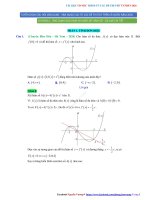 Chương 1  ứng dụng đạo hàm và kshs   đáp án