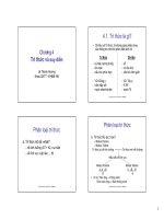 Bài giảng Trí tuệ nhân tạo: Chương 4 - PGS.TS. Lê Thanh Hương