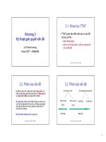 Bài giảng Trí tuệ nhân tạo: Chương 3 - PGS.TS. Lê Thanh Hương (tt)