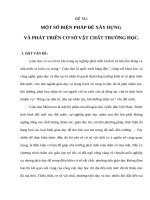 SKKN một số biện pháp để xây dựng và phát triển cơ sở vật chất trường học  