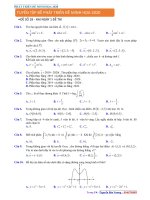 ĐỀ PHÁT TRIỂN đề MINH họa 2020 (đề số 18) 