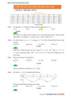 ĐÁP án đề số 12