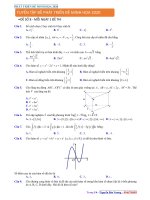 ĐỀ PHÁT TRIỂN đề MINH họa 2020 (đề số 8)