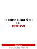 Quy trình hoạt động của Quan Hệ Công Chúng