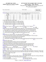 Đề thi thử tốt nghiệp THPT môn sinh học năm 2020 sở GDĐT tỉnh bắc ninh 