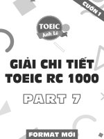 Hướng dẫn giải bài tập part 7 TOEIC