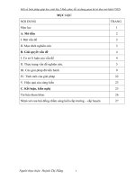 sáng kiến kinh nghiệm tiểu học: Một số biện pháp giúp học sinh lớp 5 khắc phục lỗi sử dụng quan hệ từ theo mô hình VNEN