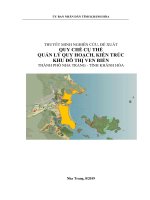 THUYẾT MINH NGHIÊN CỨU, ĐỀ XUẤT QUY CHẾ CỤ THỂ QUẢN LÝ QUY HOẠCH, KIẾN TRÚC KHU ĐÔ THỊ VEN BIỂN THÀNH PHỐ NHA TRANG - TỈNH KHÁNH HÒA