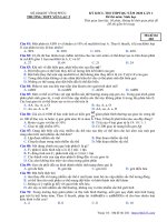 Đề thi thử THPTQG 2020 môn sinh học lần 1 trường yên lạc 2 – vĩnh phúc 