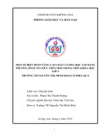 sáng kiến kinh nghiệm tiểu học: một số biện pháp nhằm nâng cao hiệu quả của phương pháp trò chơi trong môn Khoa học