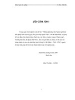 Luận văn sư phạm Những phương tiện ngôn ngữ đảm bảo phép lịch sự trong quy tắc giao tiếp của người Việt