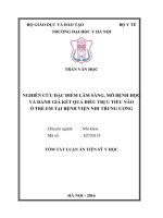Tóm tắt luận án tiến sĩ y học  nghiên cứu đặc điểm lâm sàng, mô bệnh học và đánh giá kết quả điều trị u tiểu não ở trẻ em tại bệnh viện nhi trung ương 