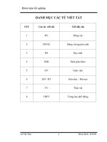 Luận văn sư phạm Xây dựng và sử dụng câu hỏi để dạy học chương II - Cấu trúc tế bào, Sinh học 10 - THPT (Ban cơ bản)