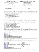 Đề khảo sát sinh học 12 lần 2 năm 2019 – 2020 trường nguyễn viết xuân – vĩnh phúc 