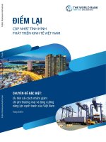 Báo cáo điểm lại cập nhật tình hình phát triển kinh tế việt nam – chuyên đề đặc biệt  ưu tiên cải cách nhằm giảm chi phí thương mại và tăng cường năng lực cạnh tranh 