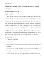 SKKN ôn tập phân hóa đối tượng học sinh lớp 9 thi tuyển sinh lớp 10 