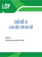 bài giảng điện tử tin học 8  sgk mới làm việc với dãy số