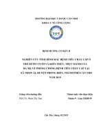 Tiểu luận định hướng cơ bản II  nghiên cứu tình hình mắc bệnh tiêu chảy cấp ở trẻ dưới 5 tuổi và kiến thức, thực hành của bà mẹ về phòng chống bệnh tiêu chảy c 