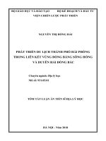 Tóm tắt Luận án tiến sĩ Địa lý: Phát triển du lịch thành phố Hải Phòng trong liên kết vùng Đồng bằng sông Hồng và duyên hải Đông Bắc