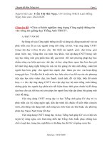 chuyên đề chia sẻ kinh nghiệm ứng dụng công nghệ thông tin vào công tác giảng dạy tiếng anh THCS 