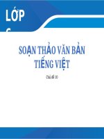soạn thảo văn bản tiếng việt bài giảng điện tử tin học 6  sgk mới 