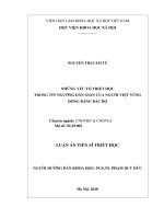 Luận án tiến sĩ triết học  những yếu tố triết học trong tín ngưỡng dân gian của người việt vùng đồng bằng bắc bộ 