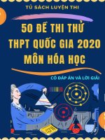 50 đề thi thử THPT Quốc Gia 2020 môn hóa học