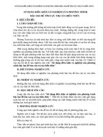 SKKN sử dụng điều kiện có nghiệm của phương trình bậc hai để tìm cực trị của biểu thức 