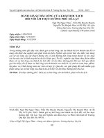 Đánh giá sự hài lòng của khách du lịch đối với ẩm thực đường phố Đà Lạt