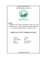 Nghiên cứu đặc điểm ngoại hình và khả năng sinh trưởng của gà lông xước đàn hạt nhân thế hệ 2 tại trường đại học nông lâm thái nguyên 