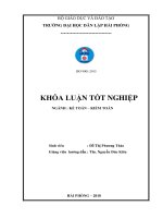 Khóa luận tốt nghiệp kế toán   kiểm toán  hoàn thiện tổ chức kế toán doanh thu, chi phí và xác định  kết quả kinh doanh tại công ty TNHH việt huy 