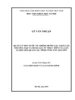 Luận văn thạc sĩ luật học  quản lý nhà nước về chống buôn lậu, gian lận thương mại và hàng giả từ thực tiễn của lực lượng hải quan các tỉnh vùng tây nguyên 