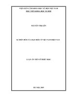 Luận án tiến sĩ triết học  sự biến đổi của đạo hiếu ở việt nam hiện nay 