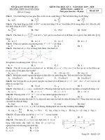Đề thi học kì 1 Toán 12 năm học 2019 – 2020 các trường THPT trên cả nước