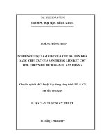 Nghiên cứu sự làm việc của cốt đai đến khả năng chịu cắt của sàn trong liên kết cột ống thép nhồi bê tông với sàn phẳng.PDF