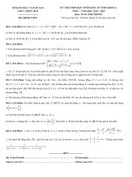 Đề thi chọn HSG tỉnh toán 12 năm 2019 2020 sở GD đt thừa thiên huế 