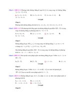 Bài tập trắc nghiệm phương pháp tọa độ trong mặt phẳng Oxy có lời giải chi tiết