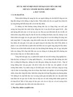 SKKN một số biện pháp chỉ đạo giáo viên cho trẻ tiếp xúc với môi trường thiên nhiên 