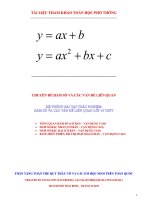 Hệ thống bài tập trắc nghiệm hàm số và các vấn đề liên quan – Lương Tuấn Đức