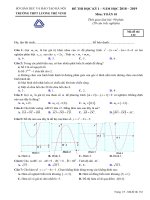 Đề thi học kỳ 1 toán 10 năm học 2018 2019 trường lương thế vinh hà nội 