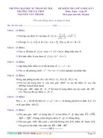 Đề kiểm tra giữa học kỳ 1 toán 10 năm 2018 2019 trường nguyễn tất thành ĐHSP hà nội 